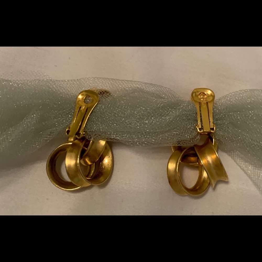 Clipped earrings